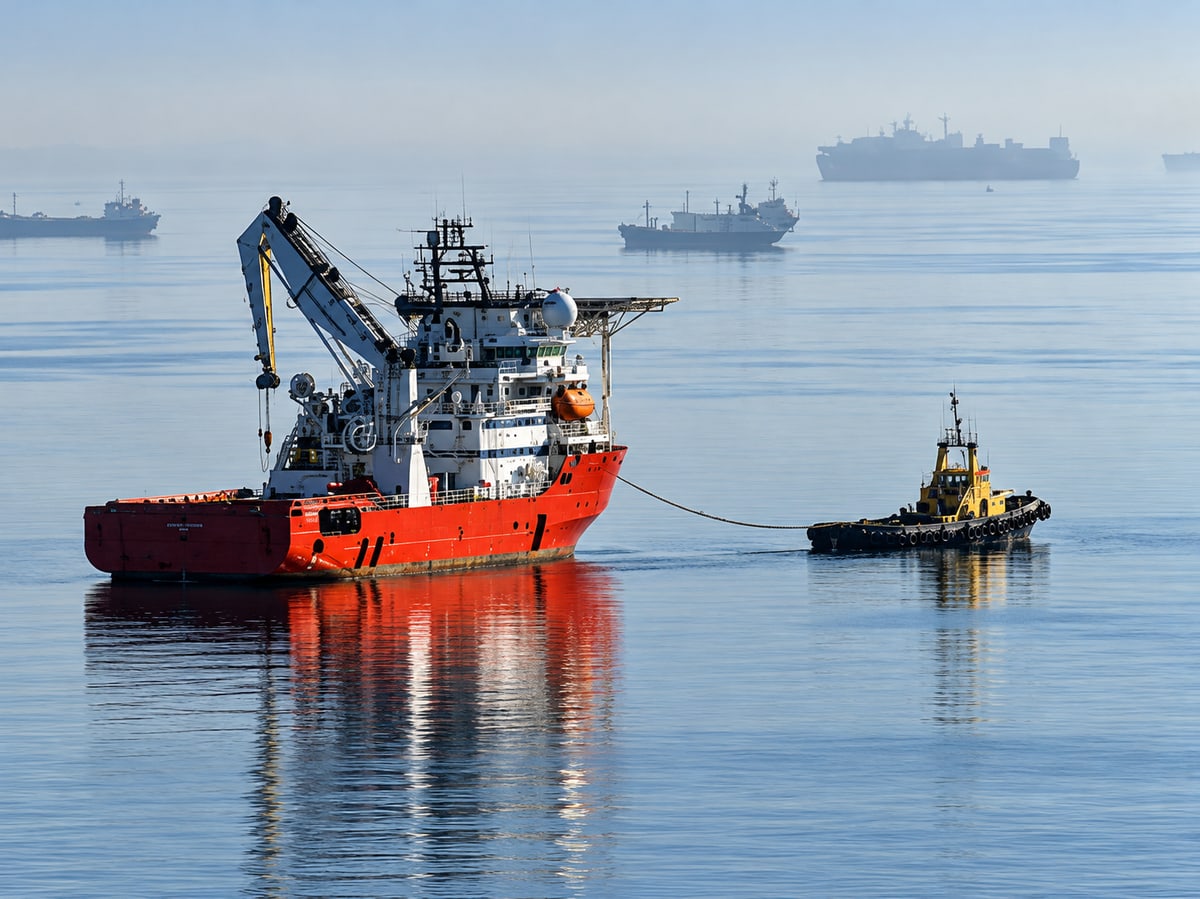Working supply vessels operating in coastal waters